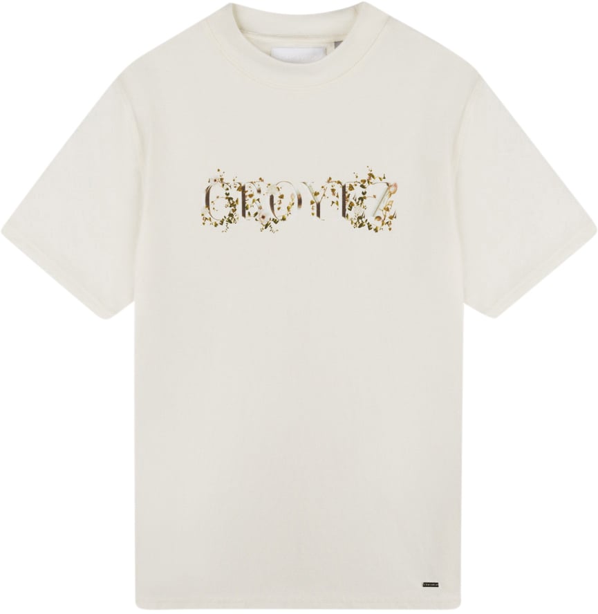 Croyez Croyez Chrome Flower T-Shirt Wit