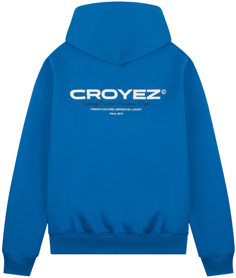 Croyez Croyez Family Owned Business Hoodie Blauw