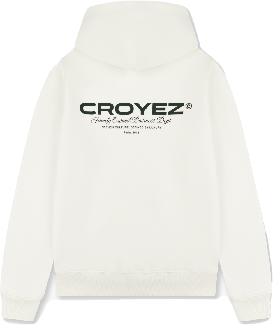 Croyez Croyez Family Owned Business Hoodie Wit