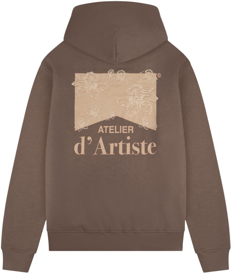 Croyez Croyez Atelier Flower Hoodie Bruin