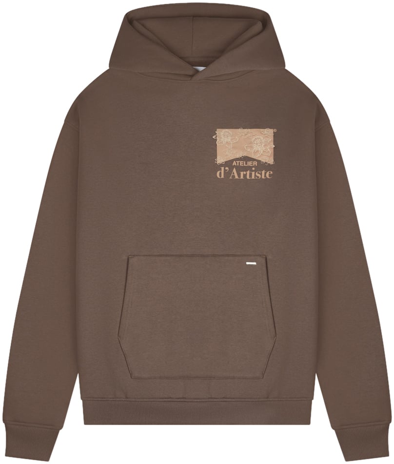 Croyez Croyez Atelier Flower Hoodie Bruin
