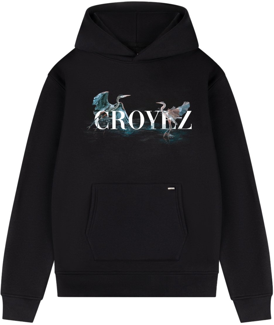 Croyez Croyez Blue Heron Hoodie Zwart