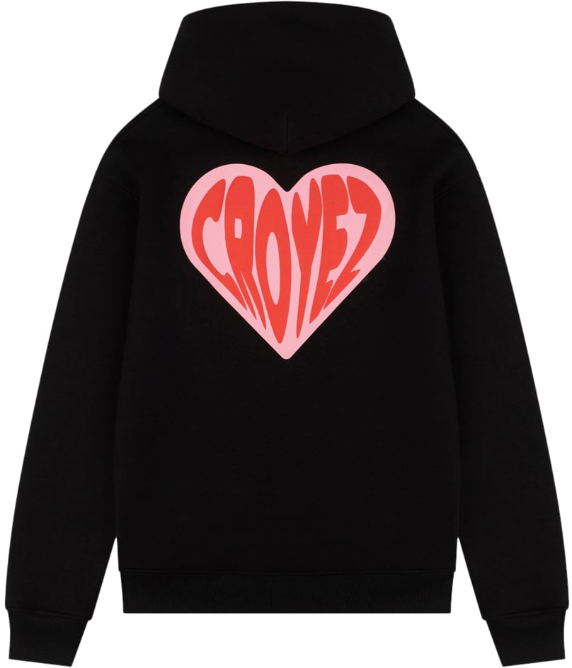 Croyez Croyez Puffed Heart Hoodie Zwart