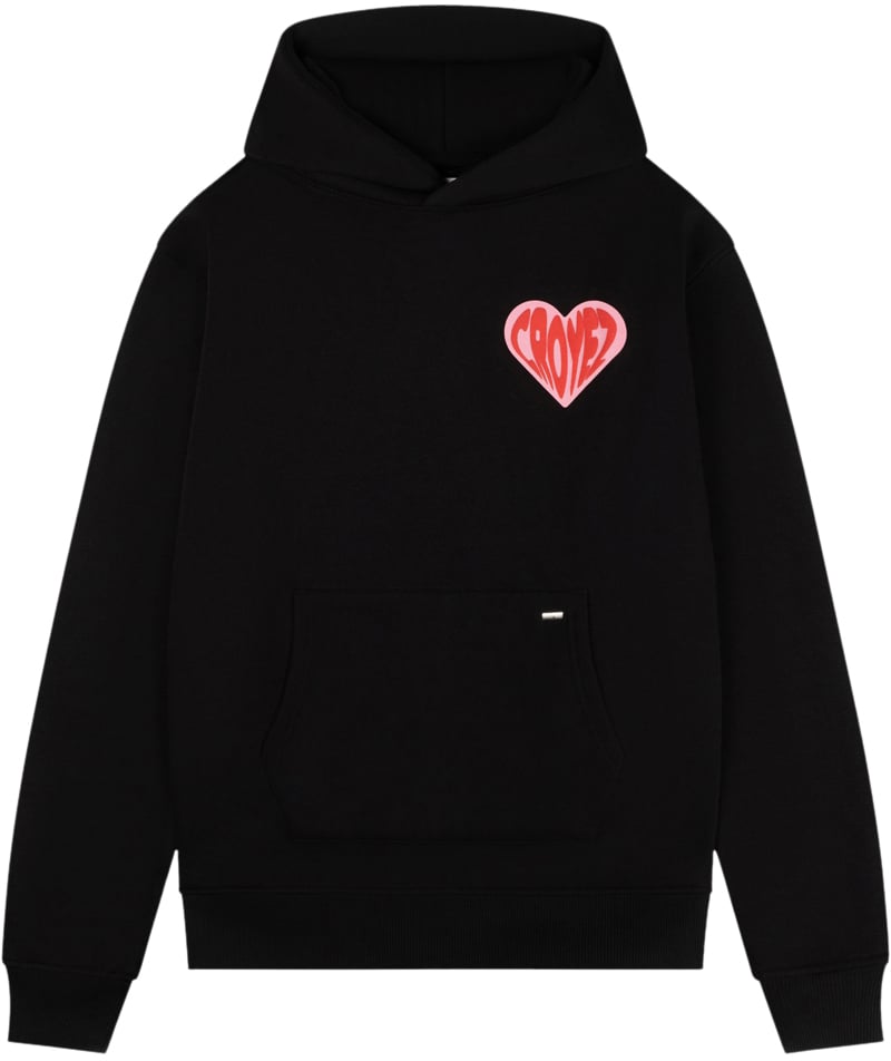 Croyez Croyez Puffed Heart Hoodie Zwart