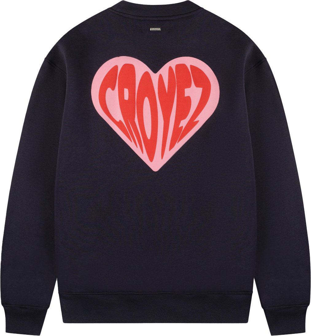 Croyez Croyez Puffed Heart Sweater Blauw