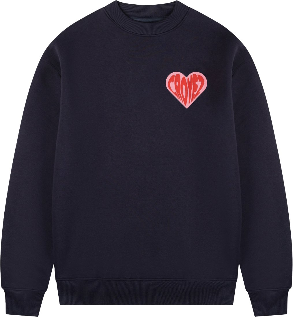 Croyez Croyez Puffed Heart Sweater Blauw