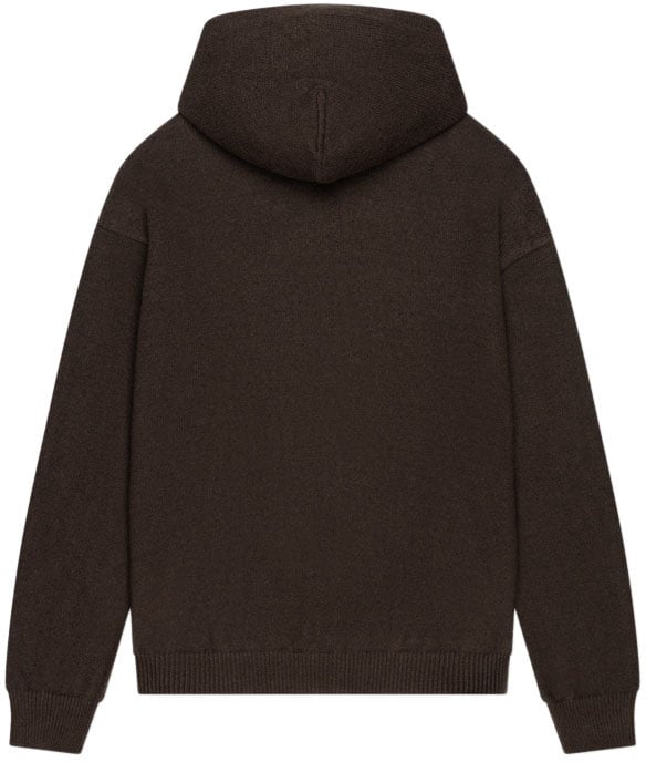 Croyez Croyez Fluffy Essence Knit Zip-Hoodie Bruin