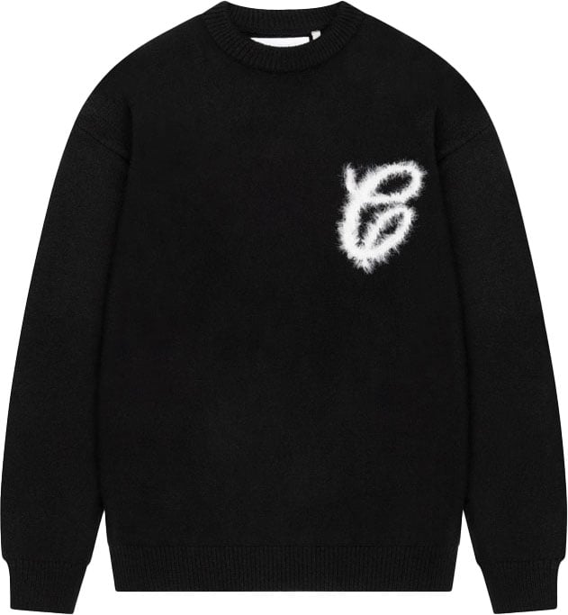 Croyez Croyez Fluffy Essence Knit Sweater Zwart