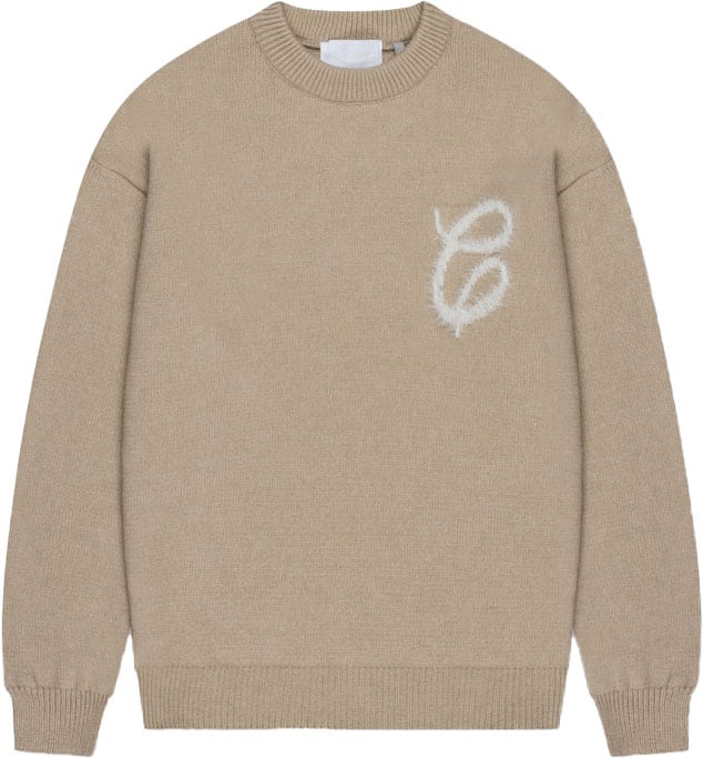Croyez Croyez Fluffy Essence Knit Sweater Beige