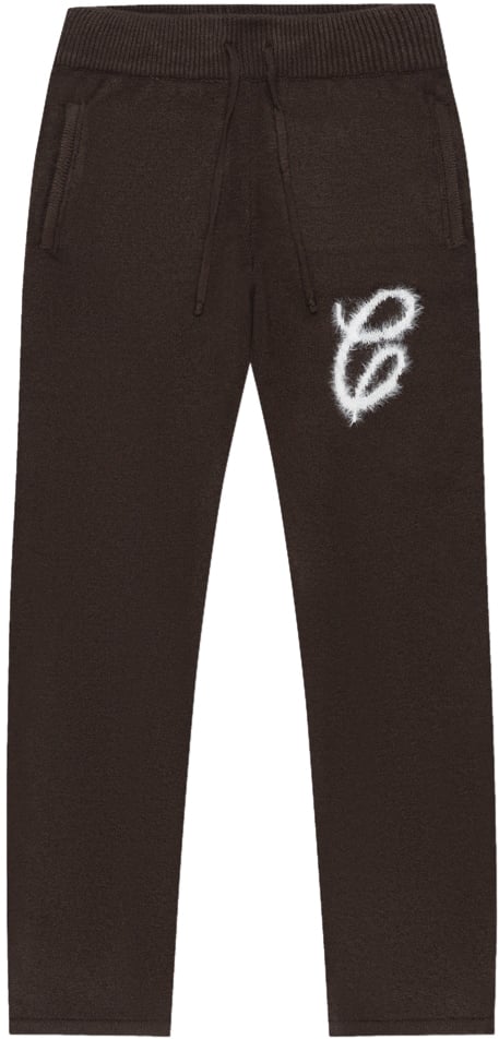Croyez Croyez Fluffy Essence Knit Sweatpants Bruin