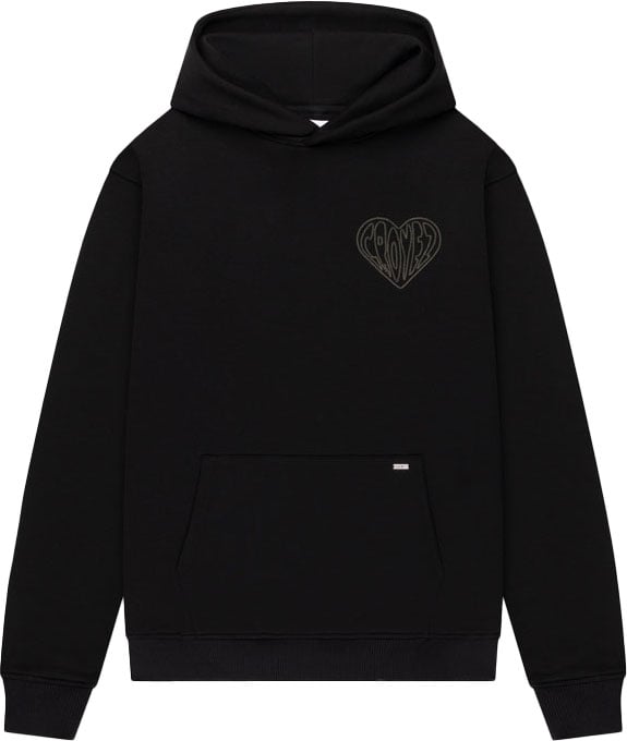 Croyez Croyez Stitched Heart Hoodie Zwart