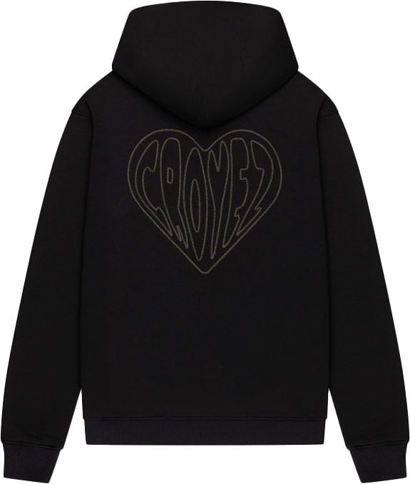 Croyez Croyez Stitched Heart Hoodie Zwart