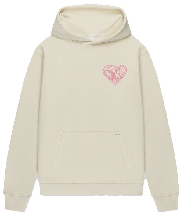 Croyez Croyez Stitched Heart Hoodie Wit