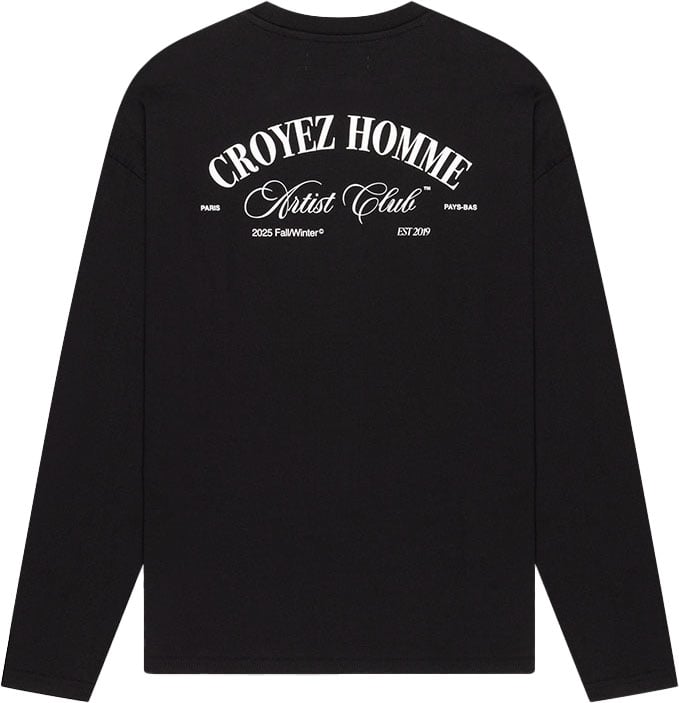 Croyez Croyez Artist Club Longsleeve T-Shirt Zwart