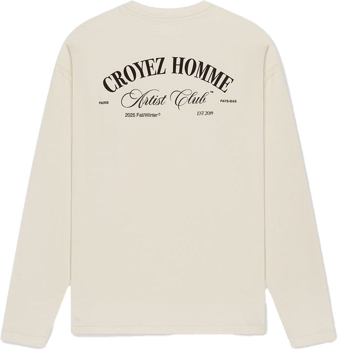 Croyez Croyez Artist Club Longsleeve T-Shirt Wit
