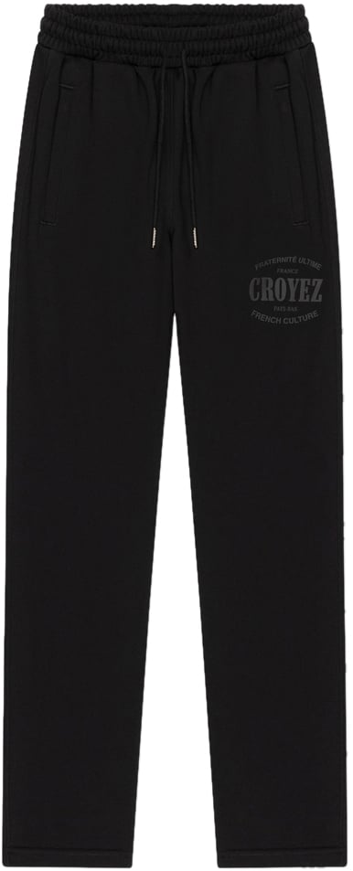 Croyez Croyez Stamp Straight Leg Sweatpants Zwart