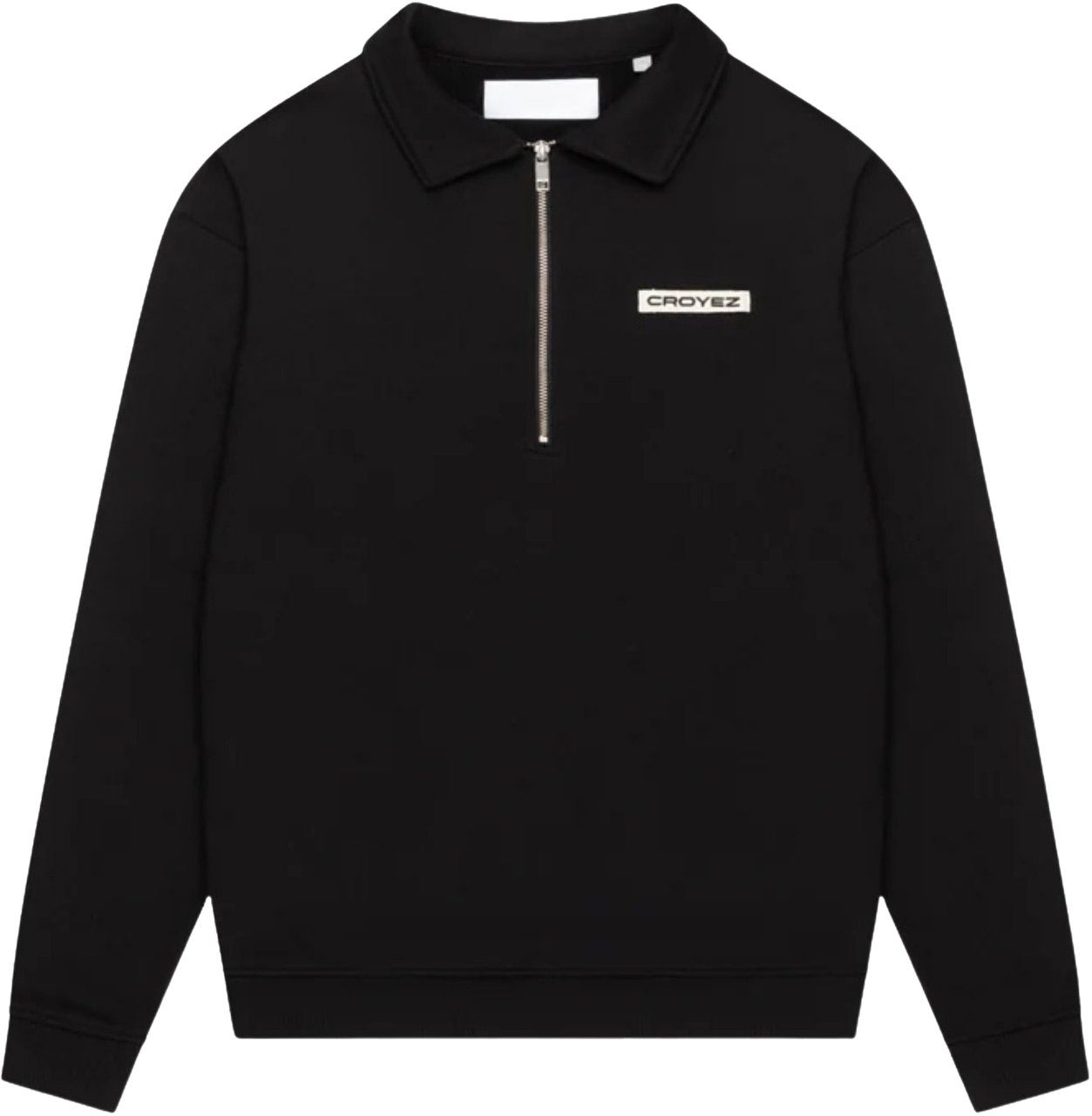 Croyez Croyez Etiquette Half-zip Sweaters Zwart Cr2-pf25-02 Zwart