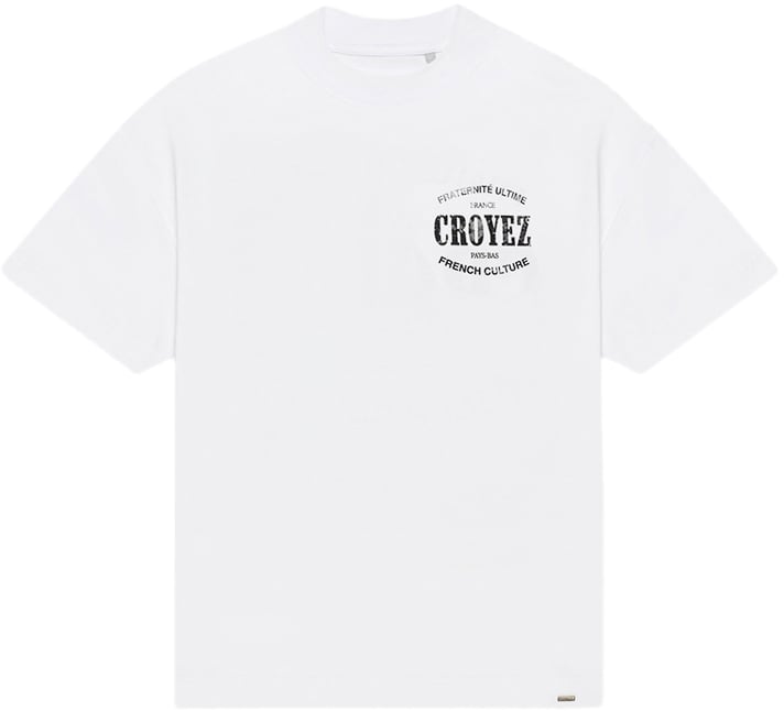 Croyez Croyez Oversized Stamp T-Shirt Wit