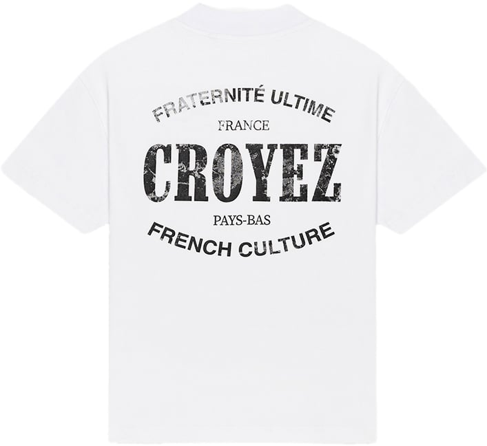 Croyez Croyez Oversized Stamp T-Shirt Wit