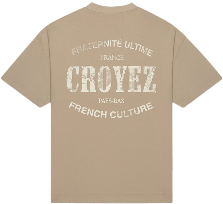 Croyez Croyez Oversized Stamp T-Shirt Grijs