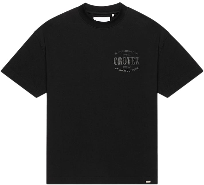 Croyez Croyez Oversized Stamp T-Shirt Zwart