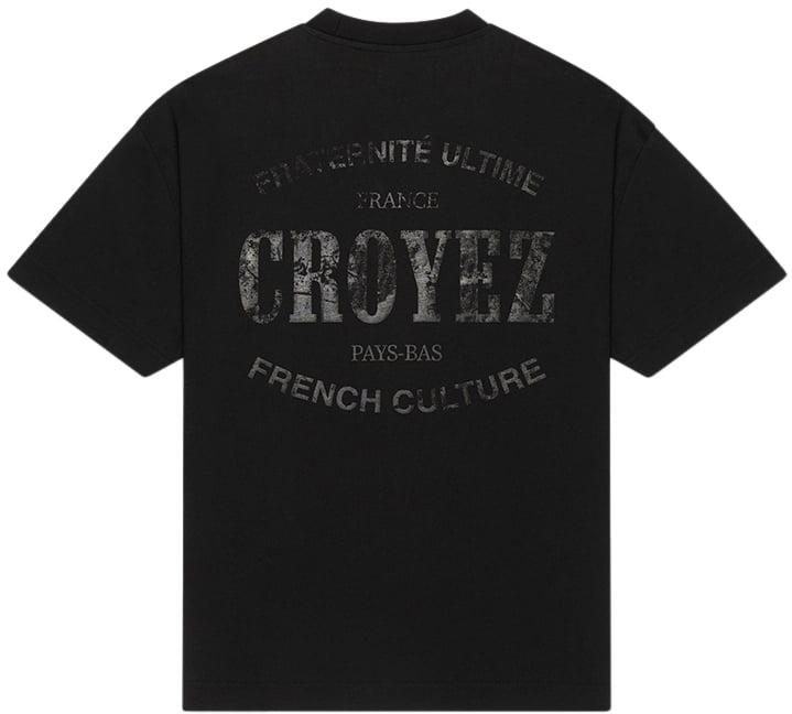 Croyez Croyez Oversized Stamp T-Shirt Zwart
