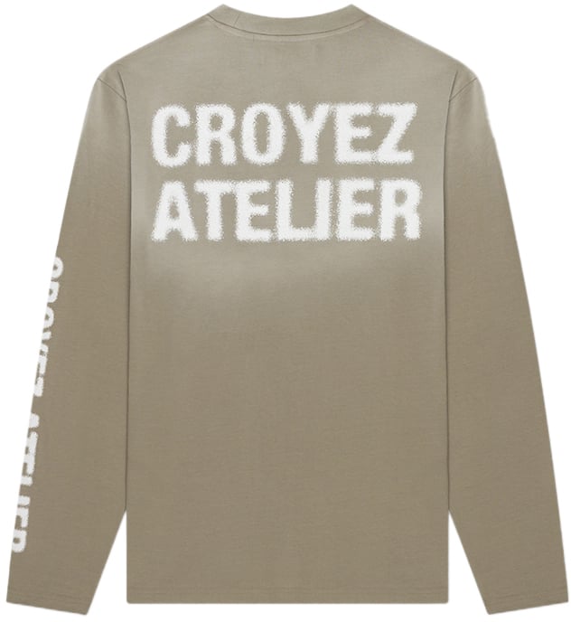 Croyez Croyez Sprayed Atelier Longsleeve T-Shirt Groen