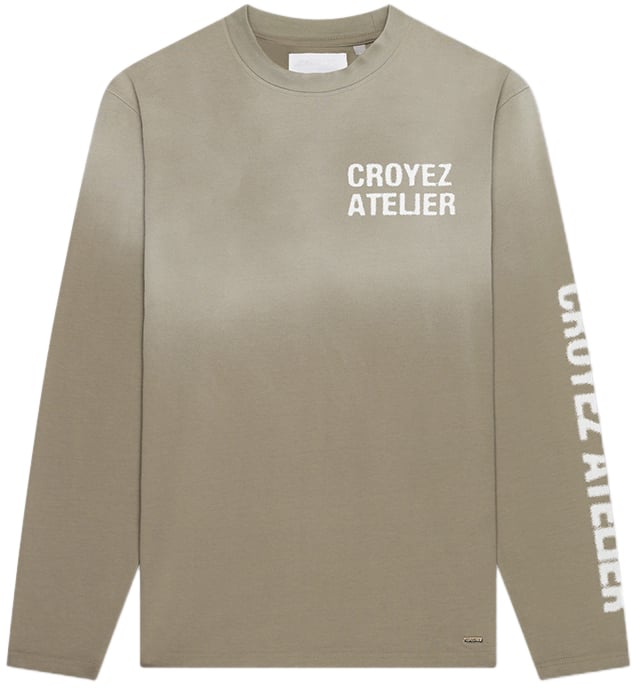 Croyez Croyez Sprayed Atelier Longsleeve T-Shirt Groen