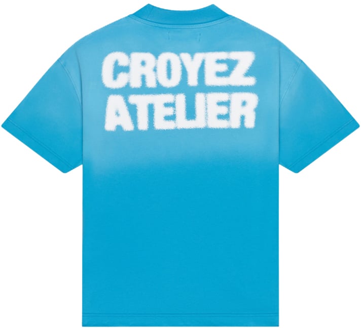Croyez Croyez Sprayed Atelier T-Shirt Blauw