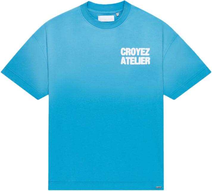 Croyez Croyez Sprayed Atelier T-Shirt Blauw