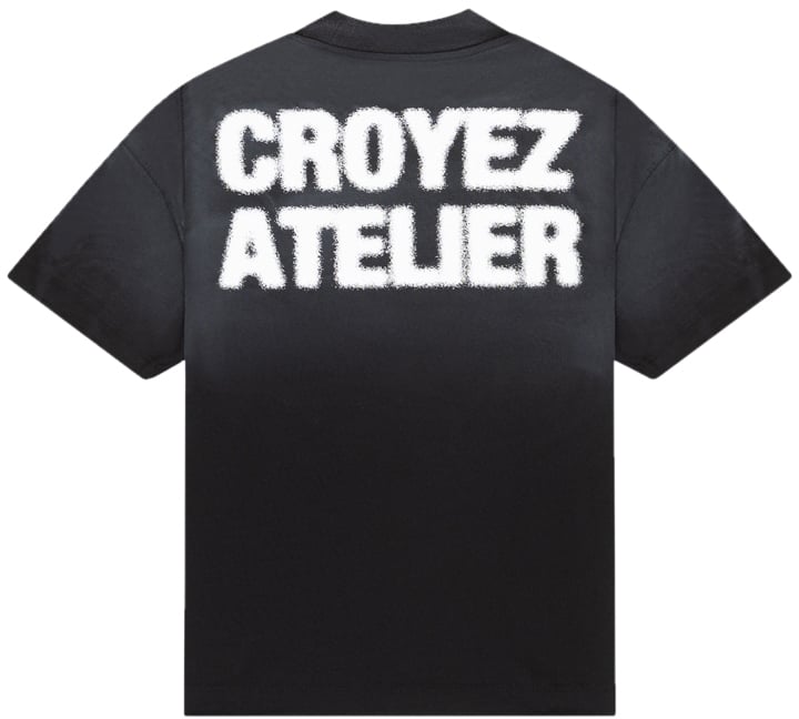 Croyez Croyez Sprayed Atelier T-Shirt Zwart