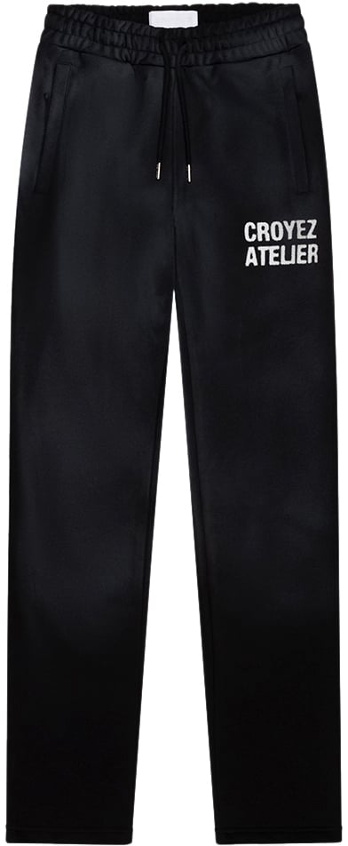 Croyez Croyez Sprayed Atelier Straight Leg Sweatpants Zwart