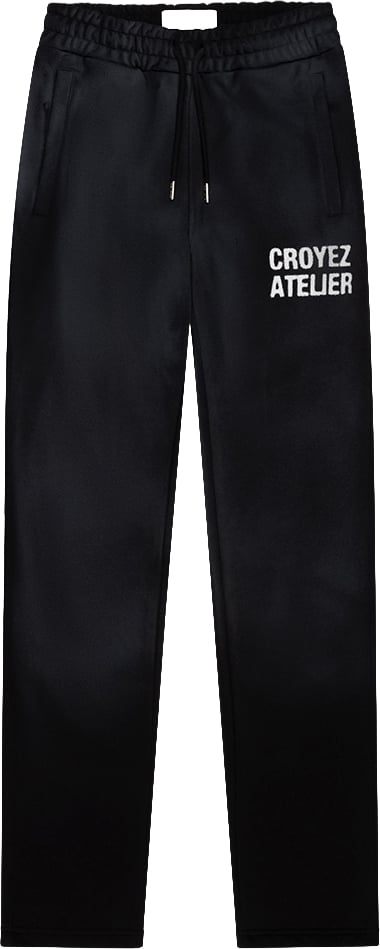 Croyez Sprayed Atelier Straight Leg Sweatpants Zwart
