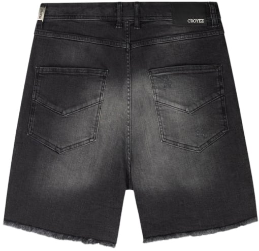 Croyez Croyez CH1 Distressed Denim Short Zwart