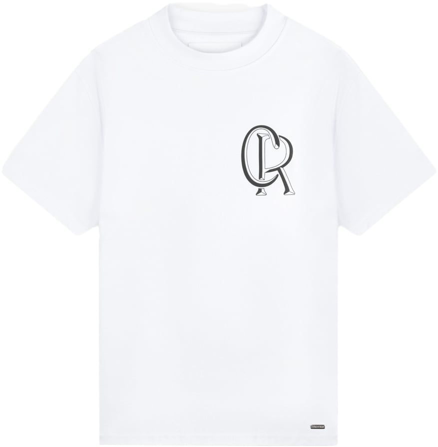 Croyez Croyez Initial T-Shirt Wit