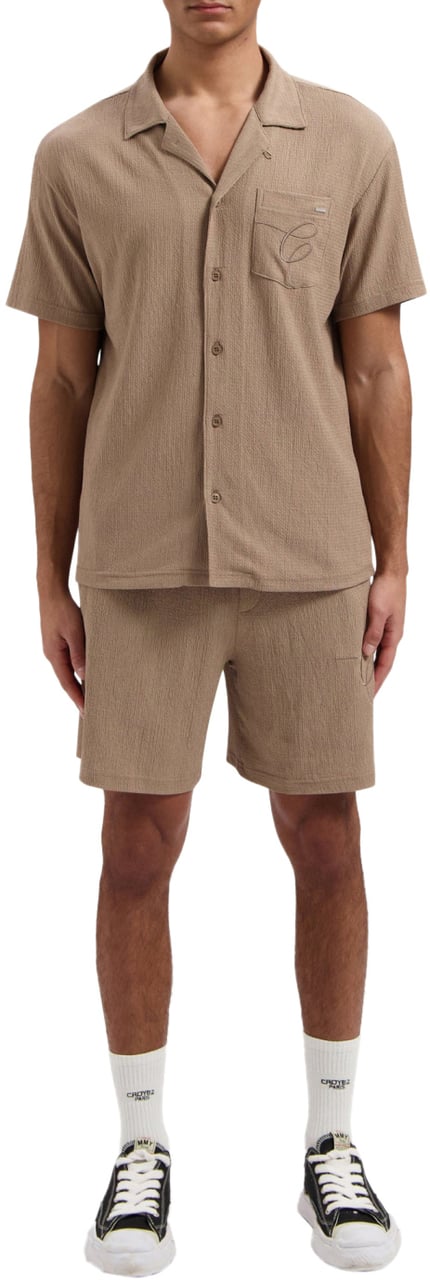 Croyez Croyez Seersucker Shorts Rood