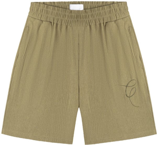 Croyez Croyez Seersucker Shorts Groen