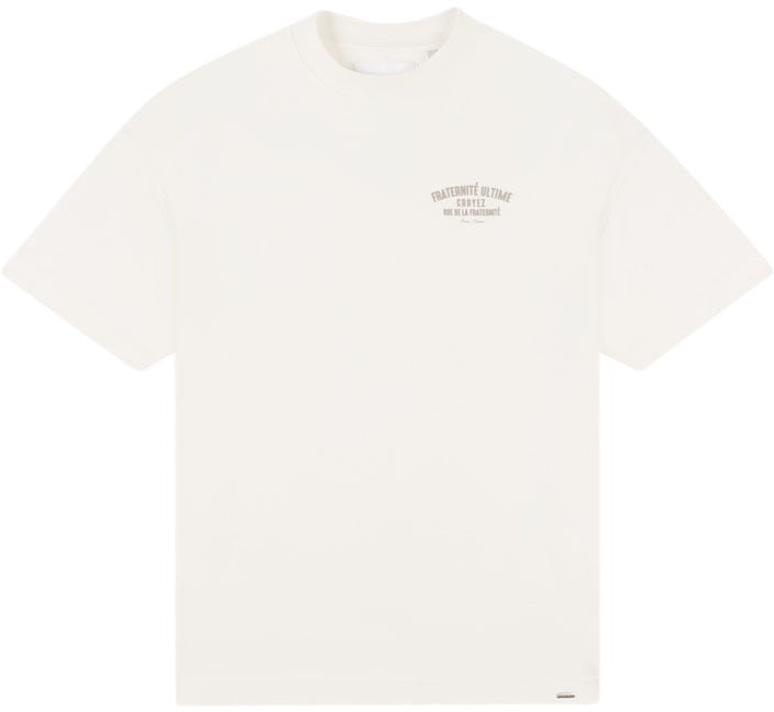 Croyez Croyez Oversized Fraternité T-Shirt Wit