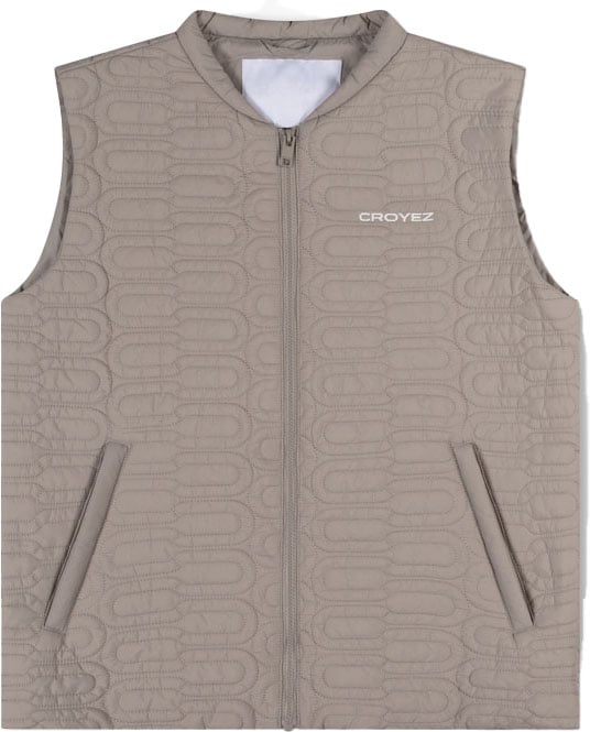 Croyez Croyez Gallery Quilted Vest Grijs