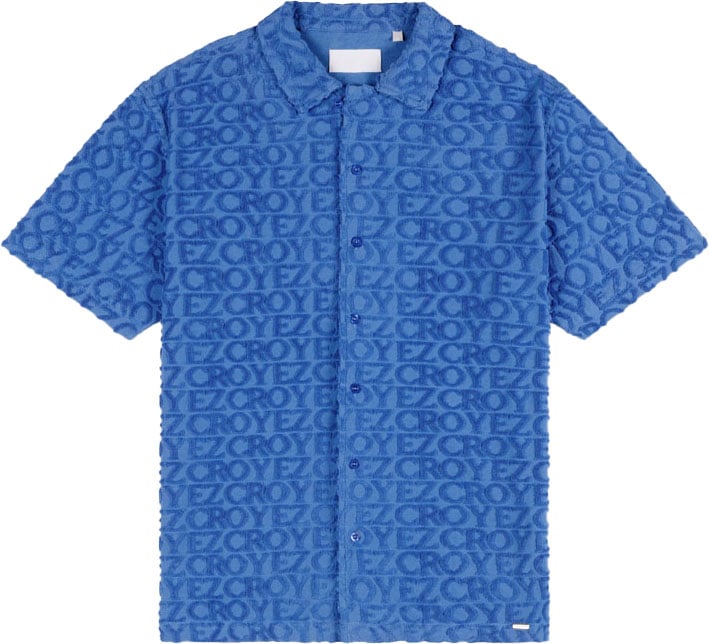 Croyez Croyez Monogram Towelling Shirt Blauw