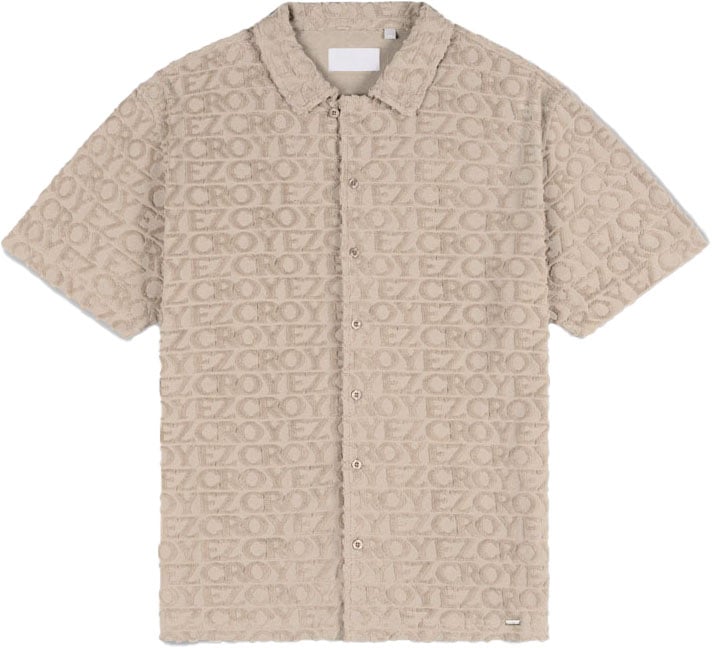 Croyez Croyez Monogram Towelling Shirt Grijs