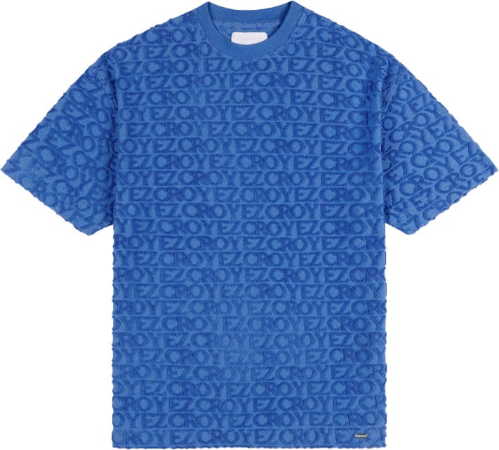 Croyez Croyez Monogram Towelling T-Shirt Blauw