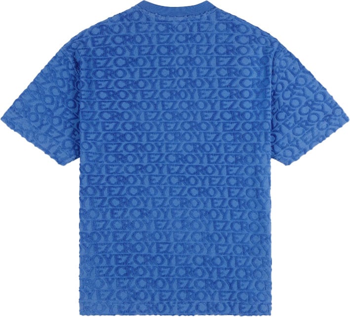 Croyez Croyez Monogram Towelling T-Shirt Blauw