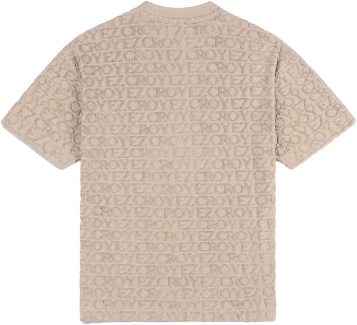Croyez Croyez Monogram Towelling T-Shirt Grijs