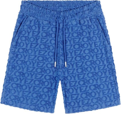 Croyez Croyez Monogram Towelling Shorts Blauw