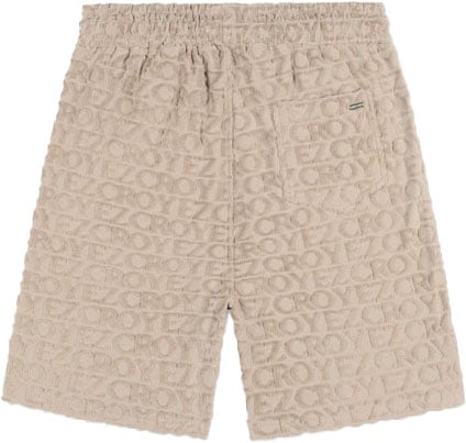 Croyez Croyez Monogram Towelling Shorts Grijs