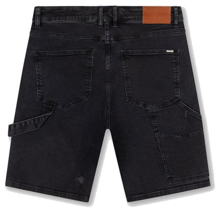 Croyez Croyez CD1 Carpenter Denim Shorts Zwart