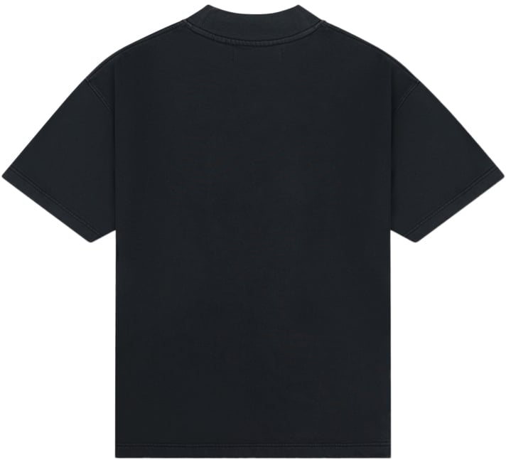 Croyez Croyez Garment Dye Fraternité T-Shirt Zwart