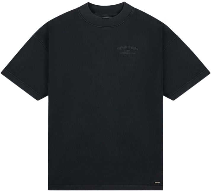 Croyez Croyez Garment Dye Fraternité T-Shirt Zwart