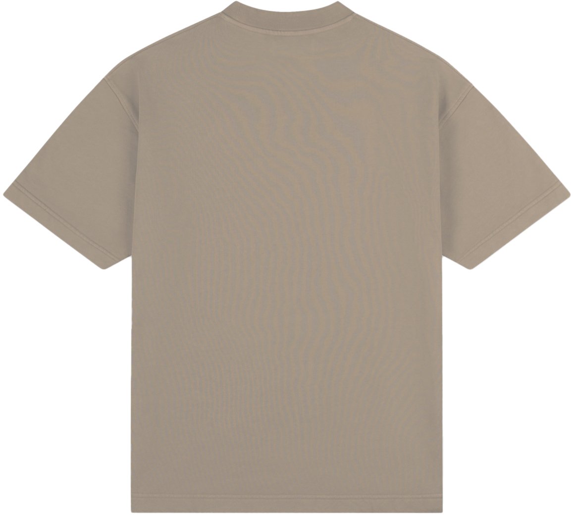 Croyez Croyez Garment Dye Fraternité T-Shirt Grijs